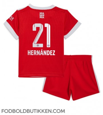 Bayern Munich Lucas Hernandez #21 Hjemmebanetrøje Børn 2022-23 Kortærmet (+ Korte bukser)